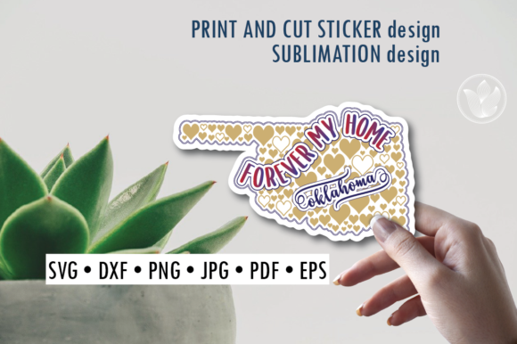 Download Oklahoma Print and Cut Svg Sticker - Print and cut Collection