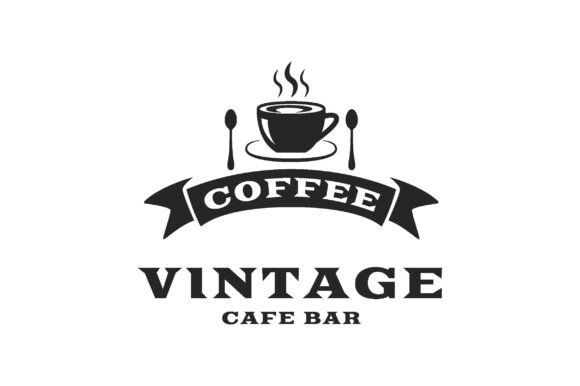 Download Vintage Coffee Logo Cafe Bar Emblem - Premium Bundle