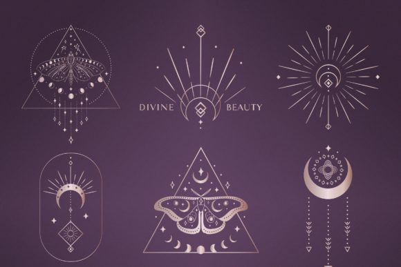 Download Divine Beauty Pre-Made Logo Design. Moon - Premium Bundle