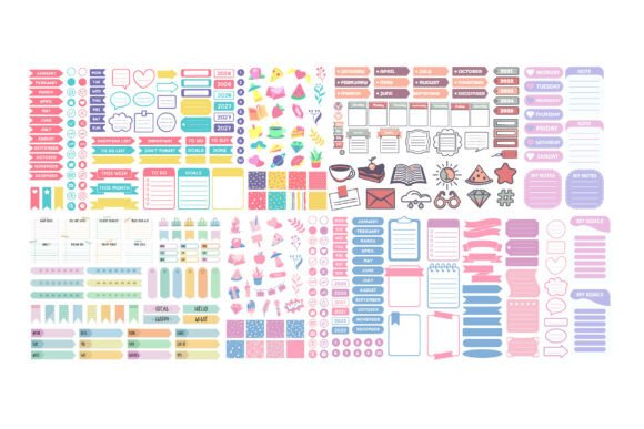 Download DIY Planner Stickers Printable Bundle - Diy Collection