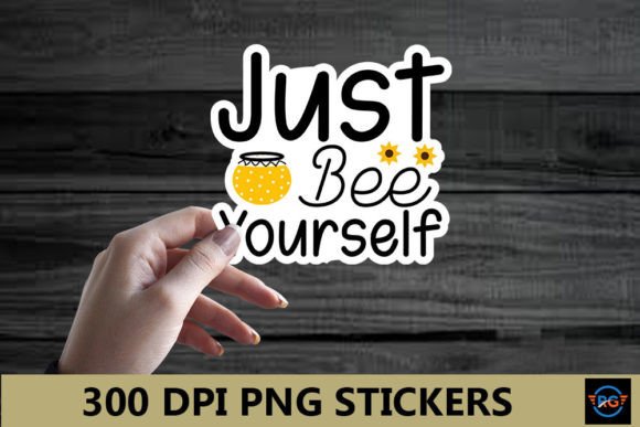 Download Just Bee Yourself – Bee Stickers PNG - Bee stickers Collection