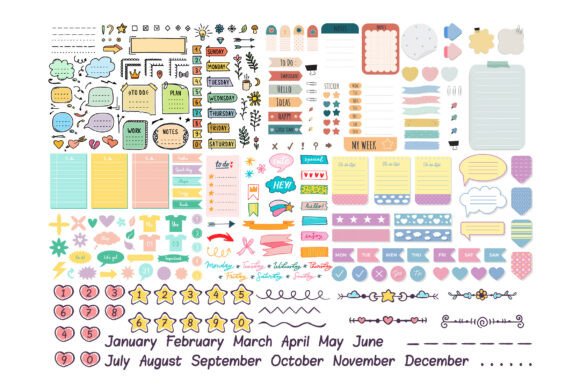 Download DIY Planner Stickers Printable Bundle - Diy Collection