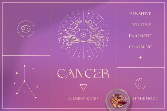 Download Cancer Zodiac Sign Logo Branding Designs - Premium Resources