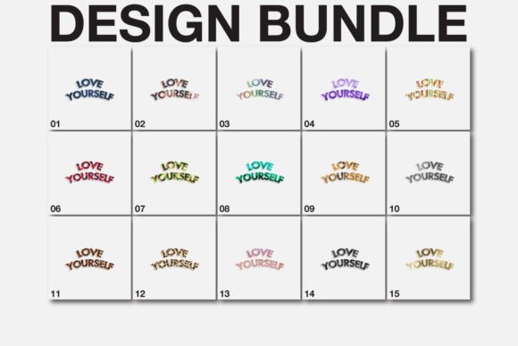 Download Sublimation Love Yourself SVG Bundle - Love yourself Collection
